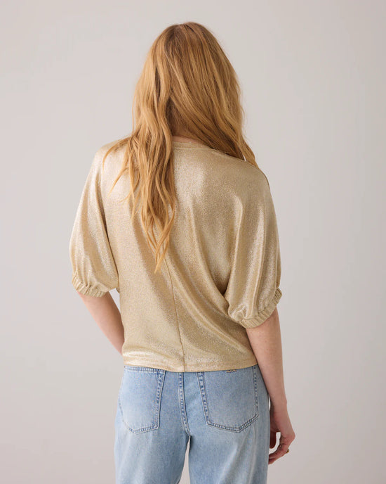 Load image into Gallery viewer, Summum Woman TOP IN METALLIC JERSEY
