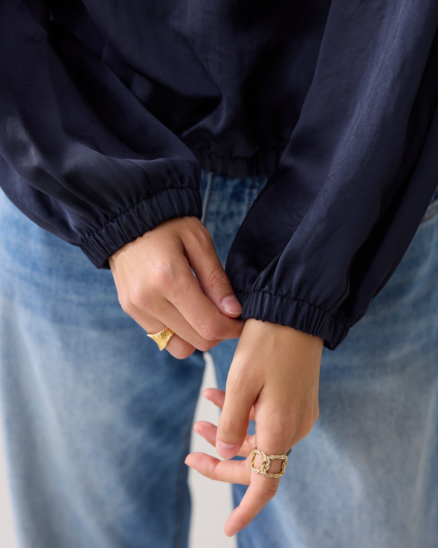 Summum Woman  SHINY V-NECK TOP