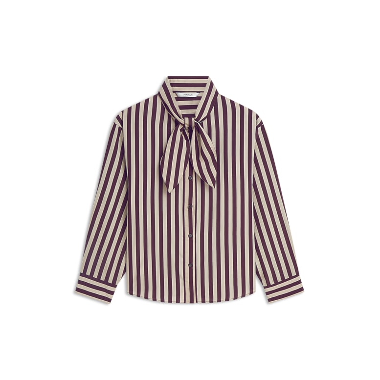 Summum Woman STRIPED ECOVERO BLOUSE