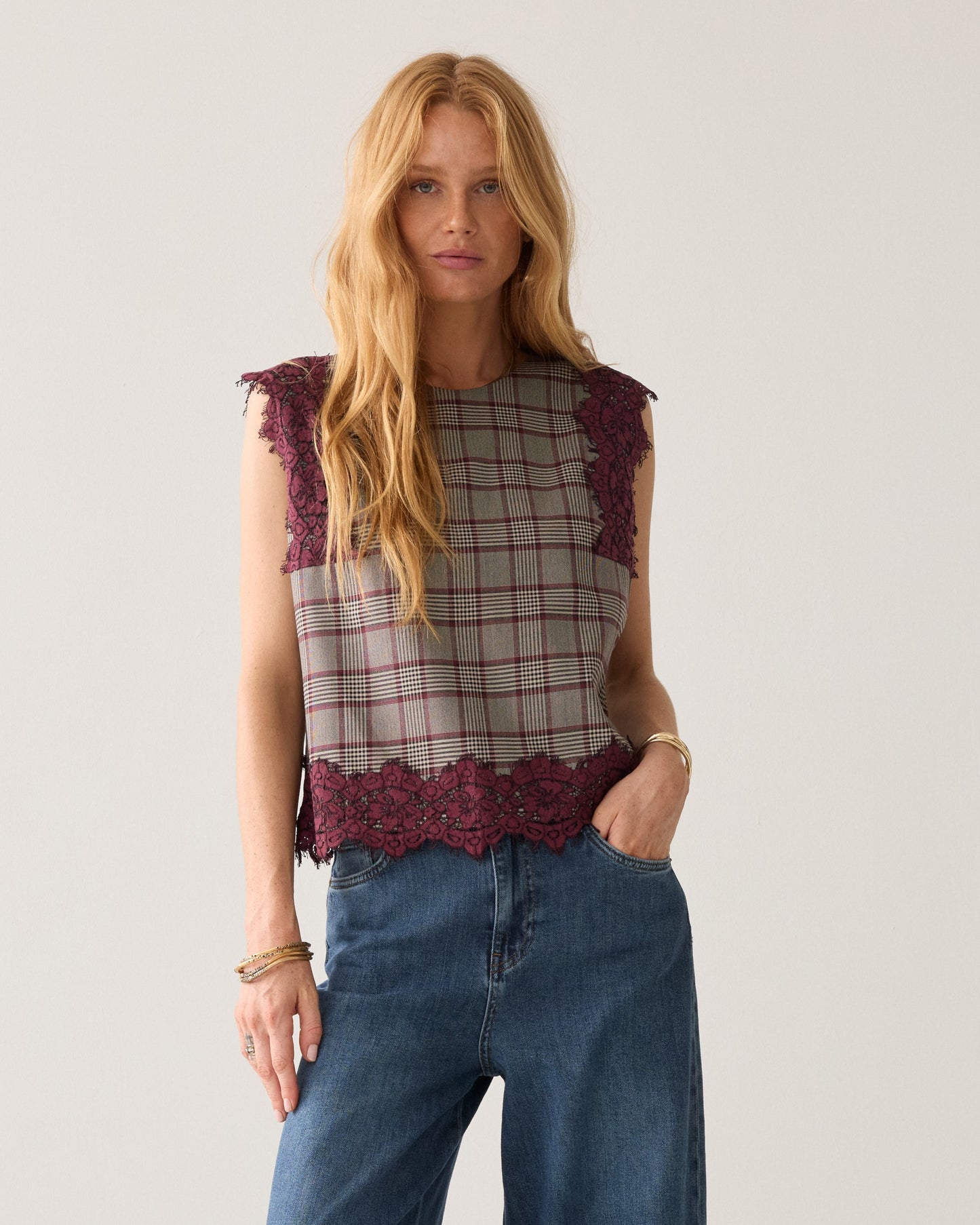 Summum Woman SCOTTISH TARTAN TOP