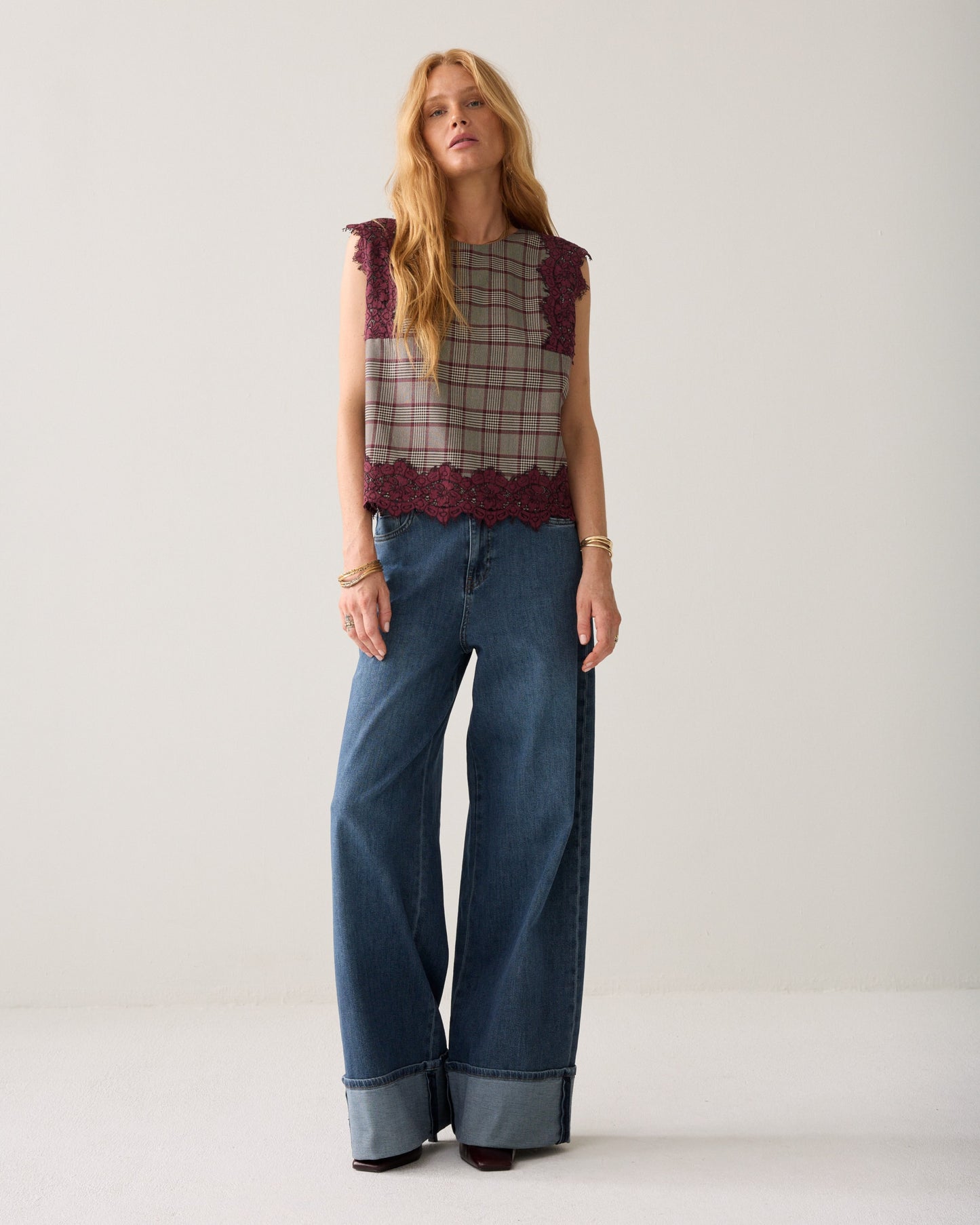 Summum Woman SCOTTISH TARTAN TOP