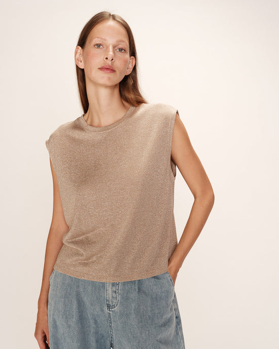 Load image into Gallery viewer, Grace And Mila T-SHIRT TAUPE RIMBAUD
