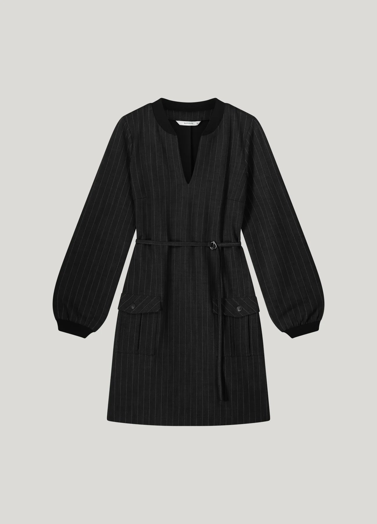 Summum Woman PINSTRIPE DRESS navy