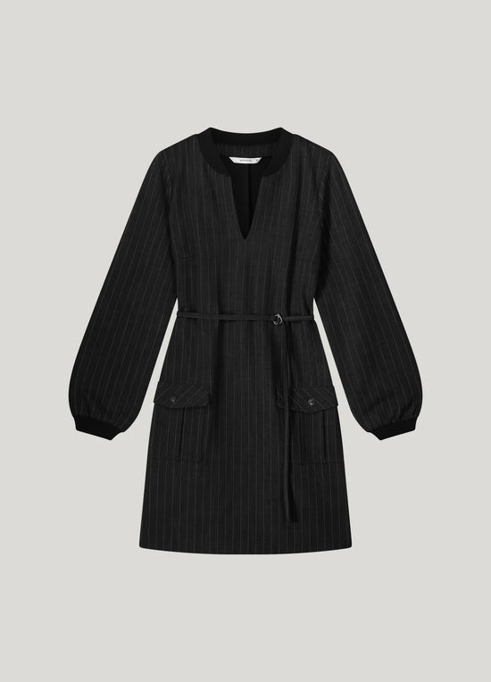 Summum Woman PINSTRIPE DRESS navy