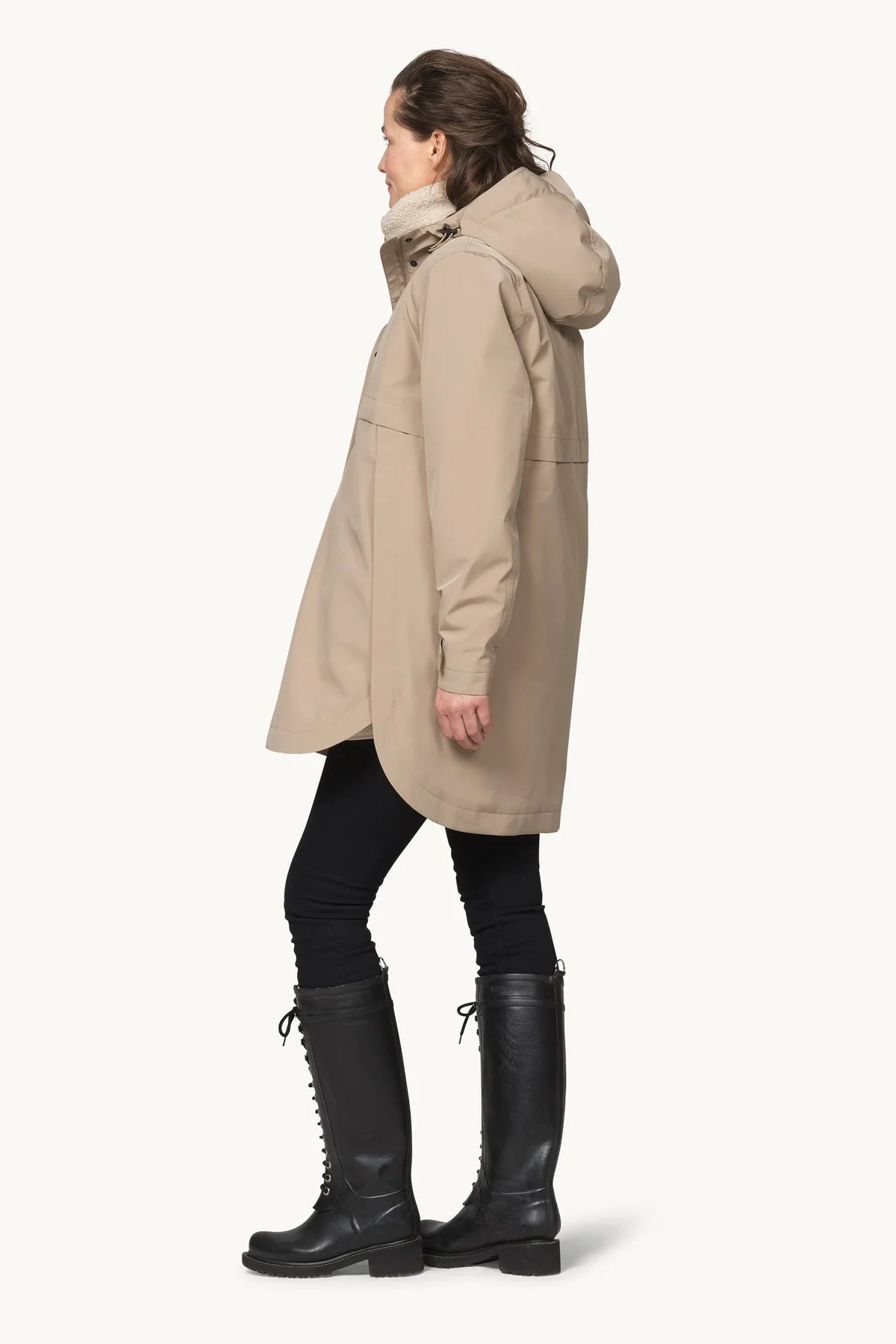 Ilse Jacobsen PADDED RAINCOAT - GREIGE