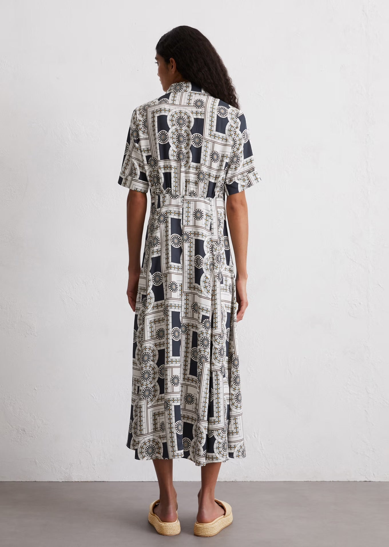 Marc O Polo PRINT DRESS FLARED FROM ECOVERO™ BY LENZING™
