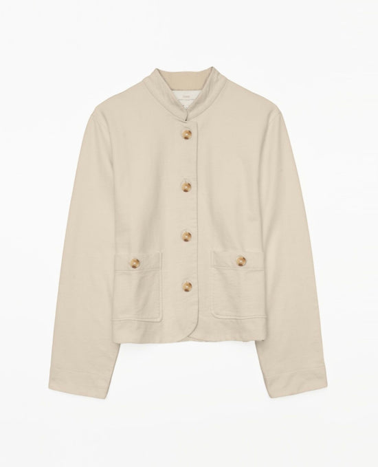 Load image into Gallery viewer, Yerse BEIGE MAO-NECK SHORT JACKET
