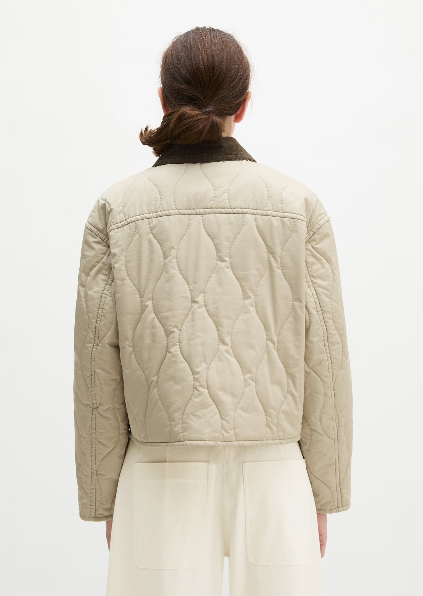 Marc O Polo BARN-STYLE REGULAR COTTON QUILTED JACKET MADE FROM WATER-REPELLENT TWILL