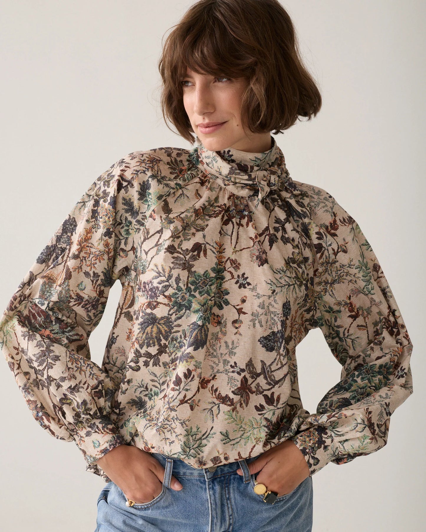 Summum Woman Gobelin-print top
