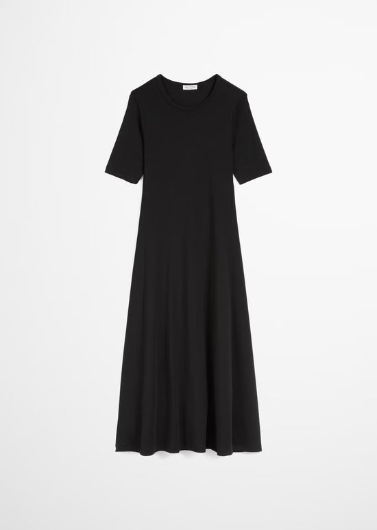 Marc O Polo LONG JERSEY DRESS FLARED WITH TENCEL™ LYOCELL