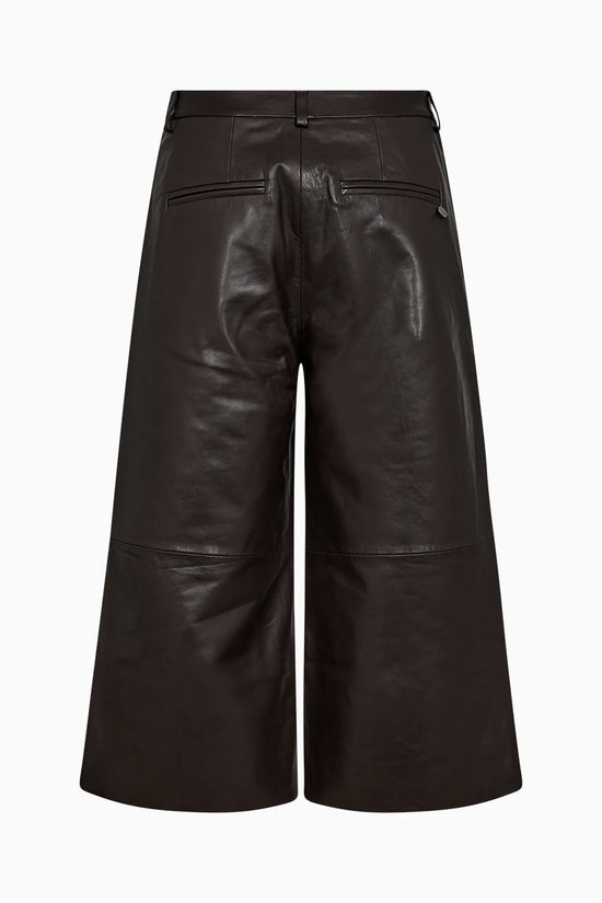 Pieszak PD-Lanni Leather Culotte Pant - Black Coffee