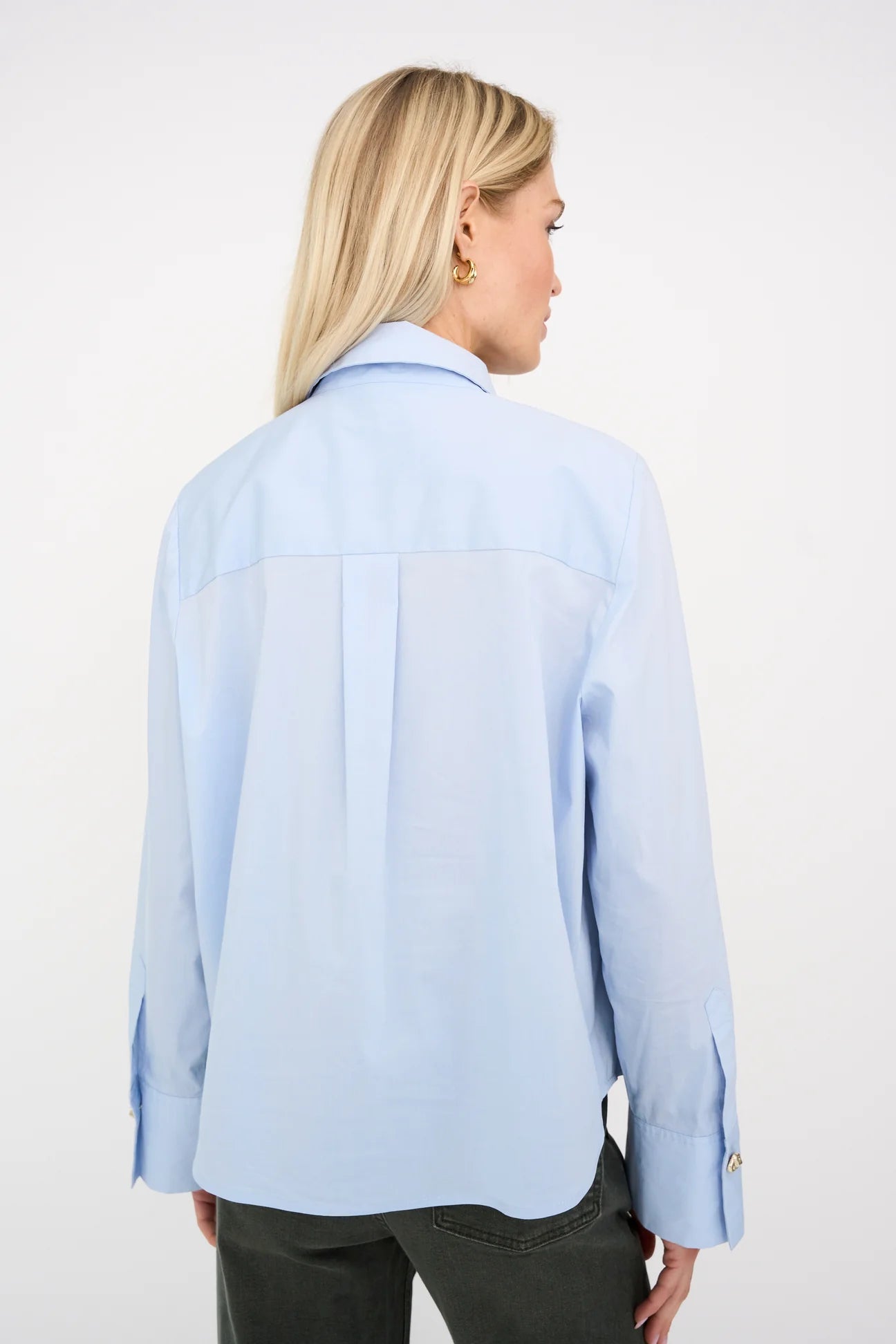Pieszak PD-Nyla Poplin Deco Shirt - Air Blue