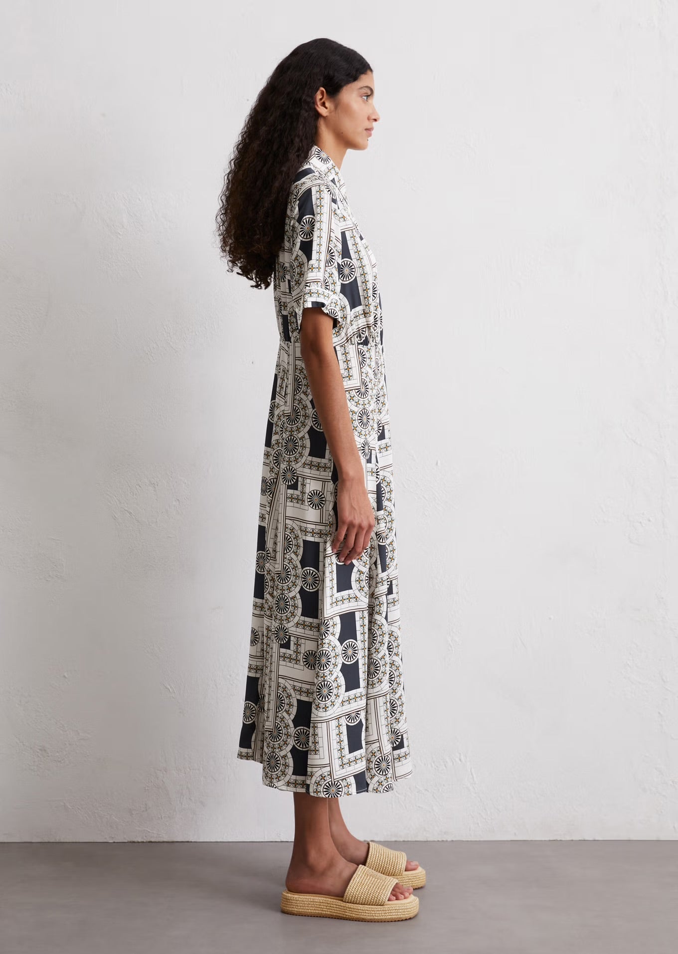 Marc O Polo PRINT DRESS FLARED FROM ECOVERO™ BY LENZING™