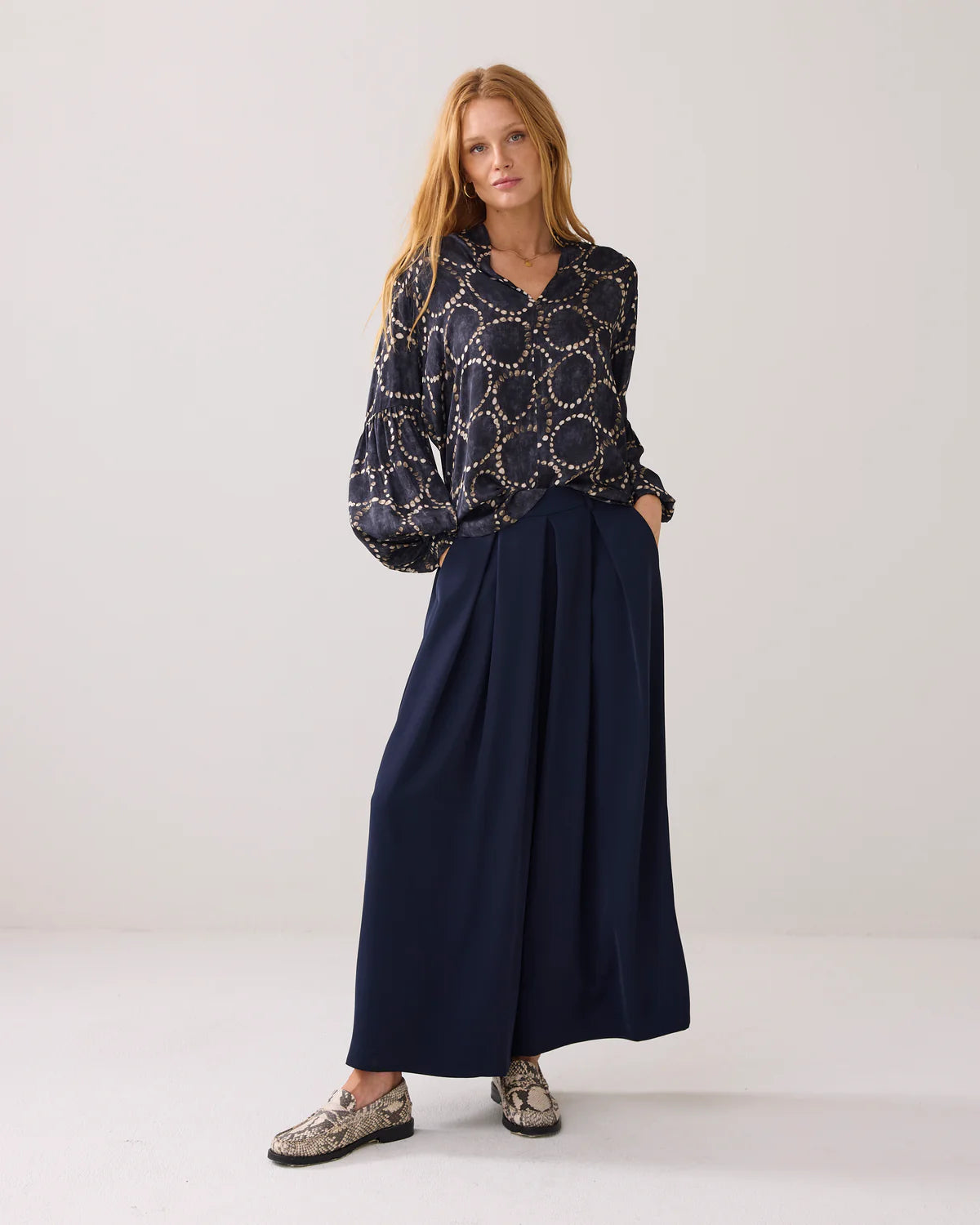 Summum Woman SLIGHTLY SHINY TOP WITH PRINT