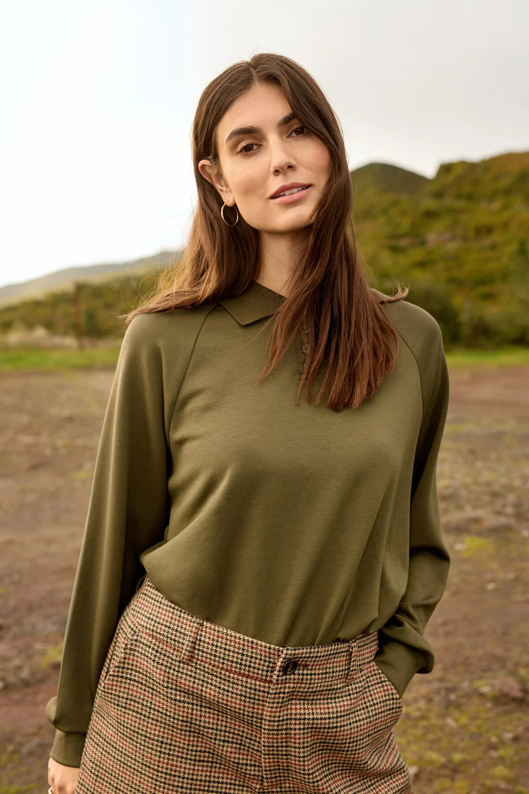Soya Concept SC-BANU 335 BLOUSE DARK GREEN