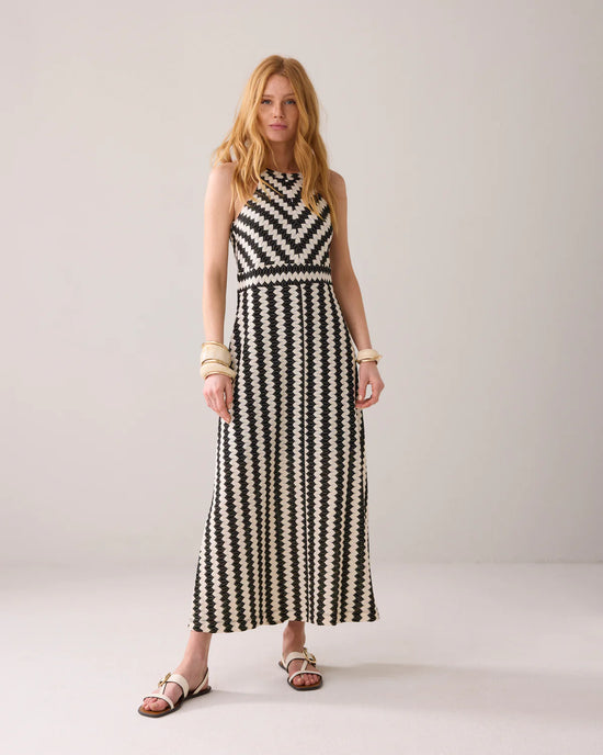 Load image into Gallery viewer, Summum Woman ZIGZAG MAXI-DRESS
