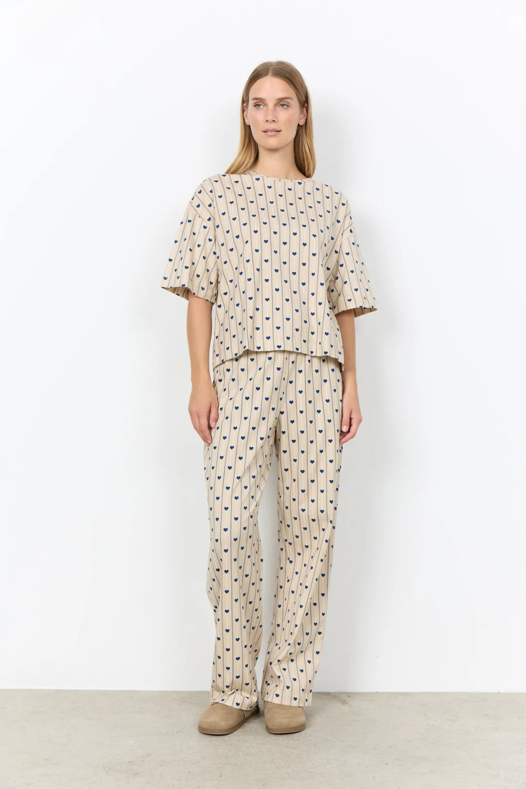 Soya Concept SC-JAIME 1 - AOP SET PYJAMAS DARK BLUE