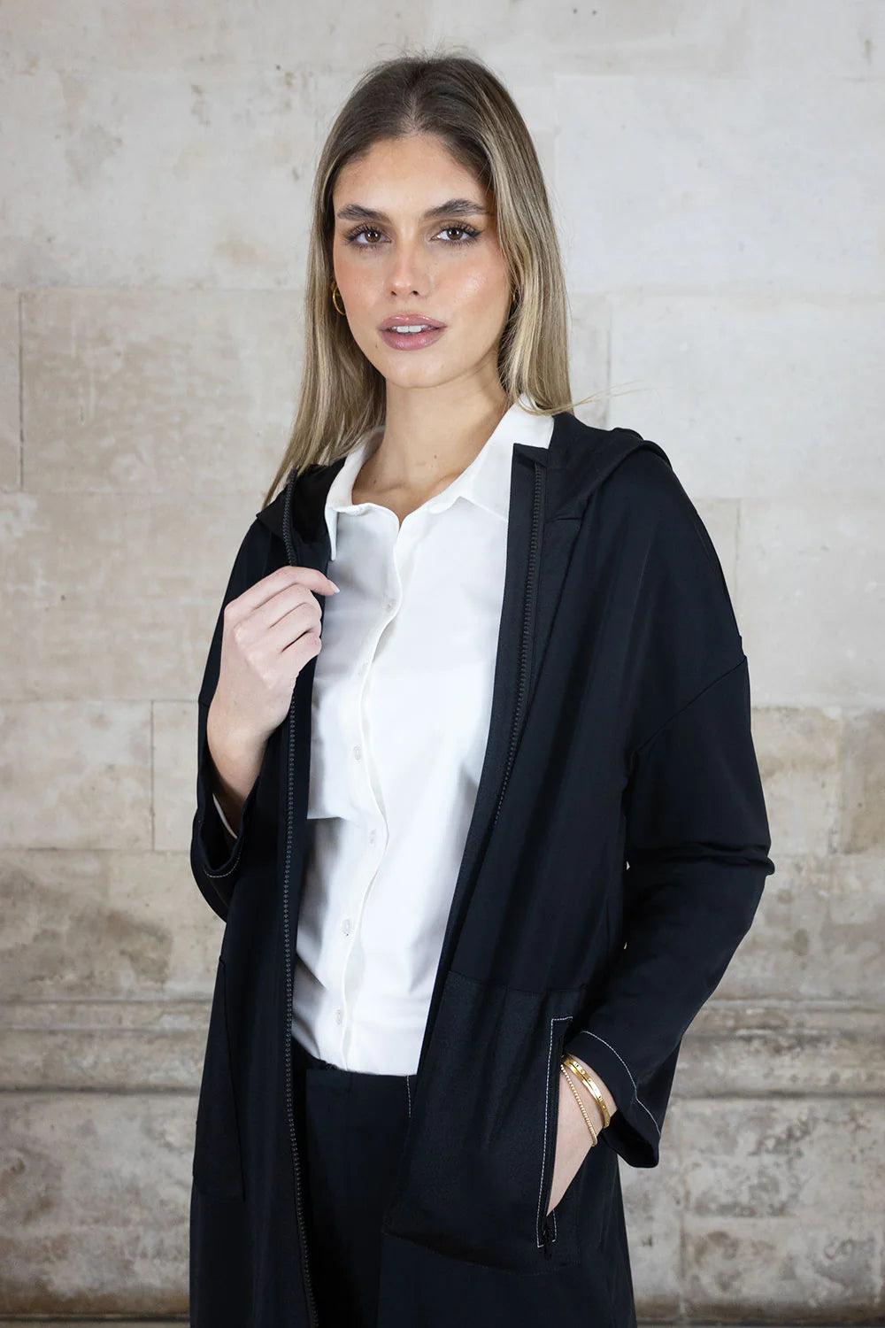 No2mor0 Aphrodite Lightweight Duster Black