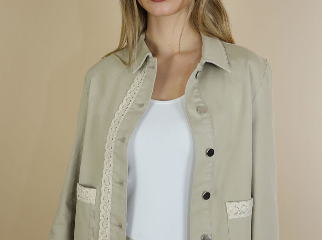 No2mor0 Alex Denim Jacket Sand