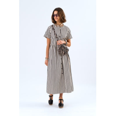 Lollys Laundry AliyaLl Maxi Dress LS Stripe