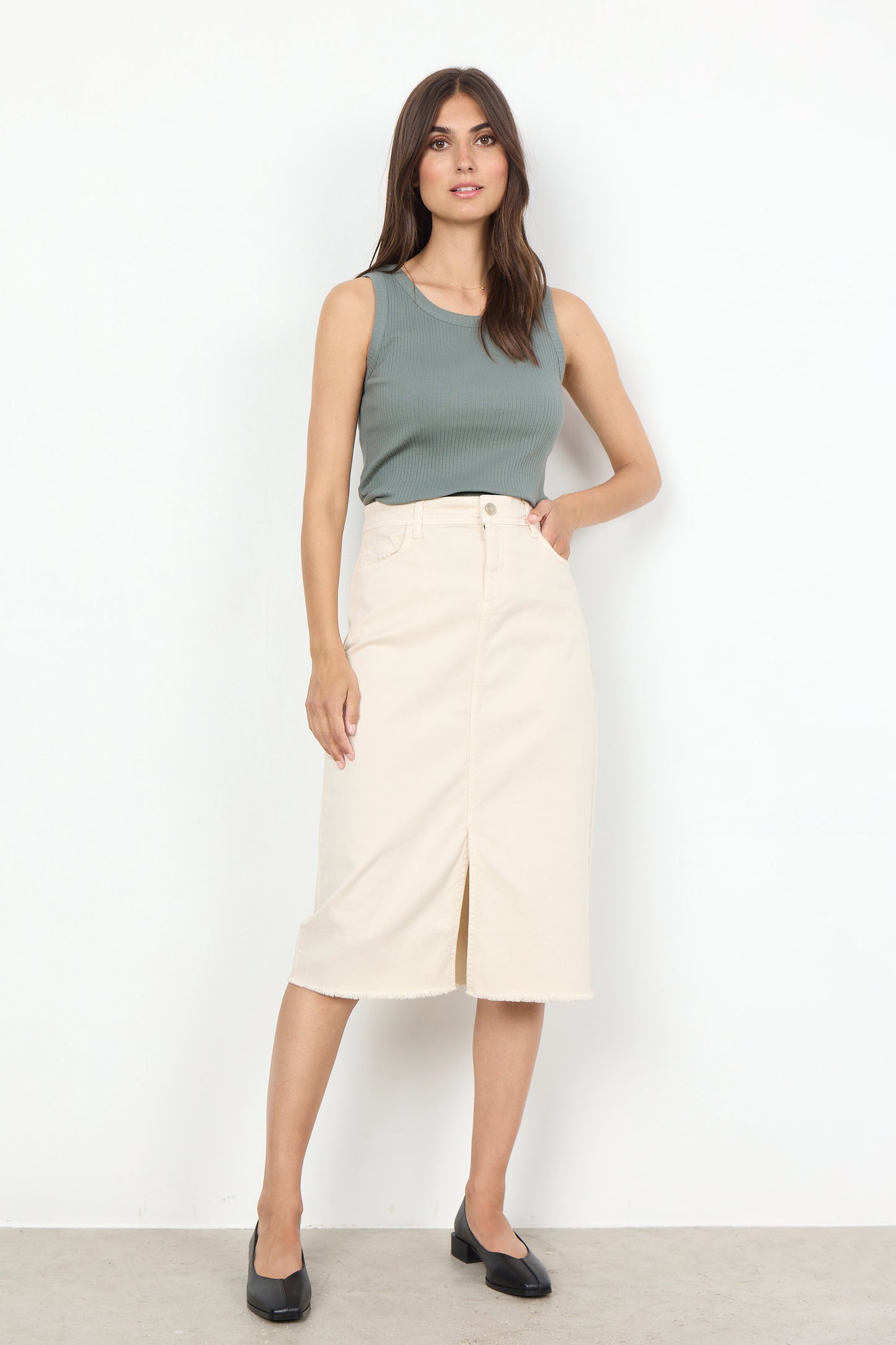 Load image into Gallery viewer, Soya Concept SC-ERNA 22 SKIRT Cream
