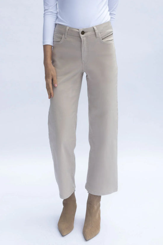 No2mor0 Napoli Wide Leg Denim Trouser - 27" Leg
Taupe