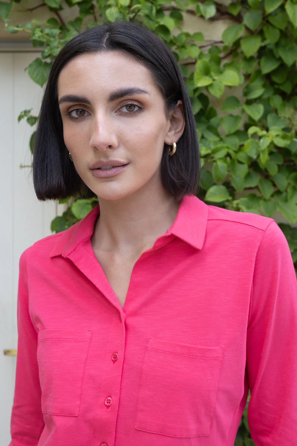 No2mor0 Izzy Cotton Shirt
Hot Pink