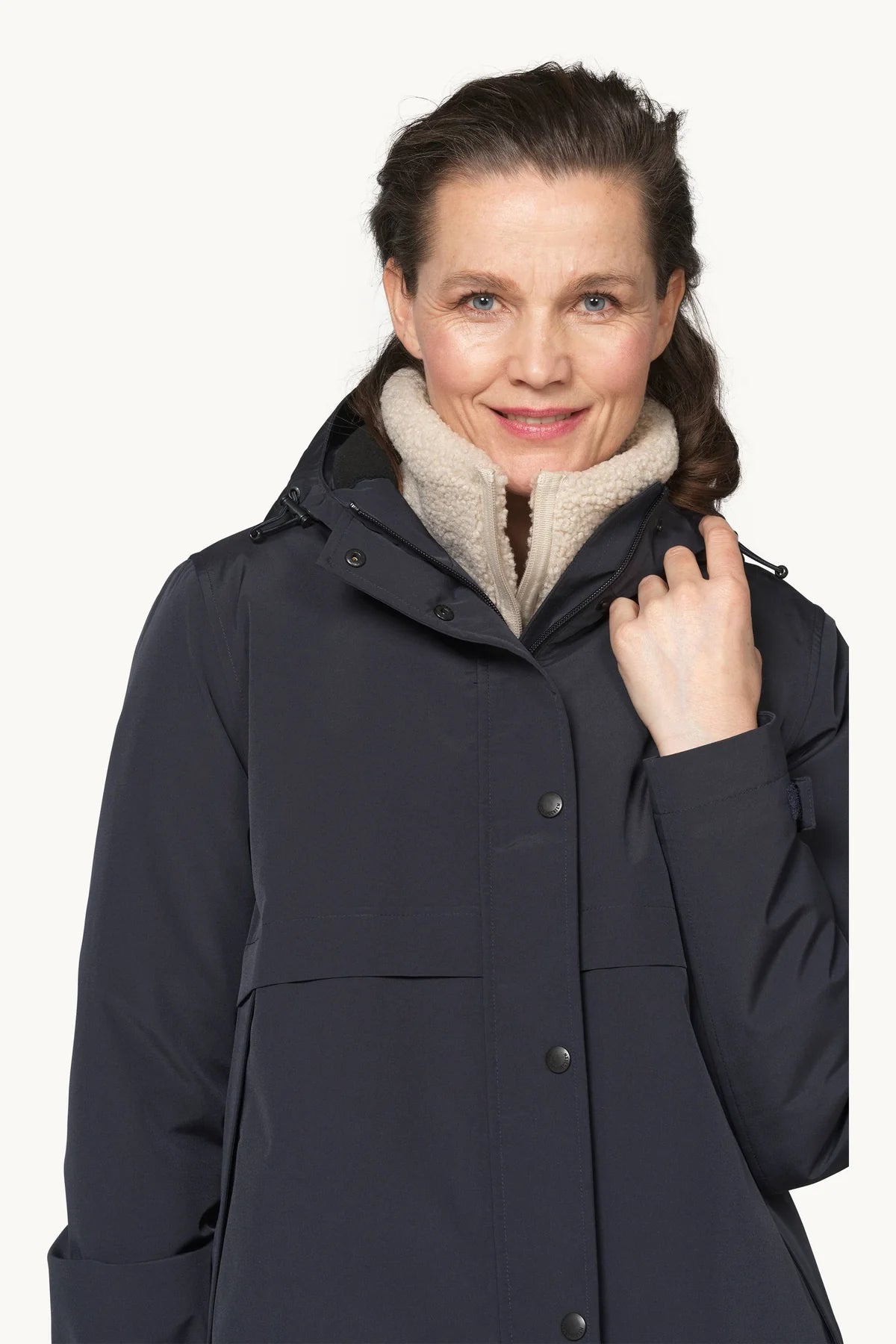 Ilse Jacobsen PADDED RAINCOAT - DARK INDIGO