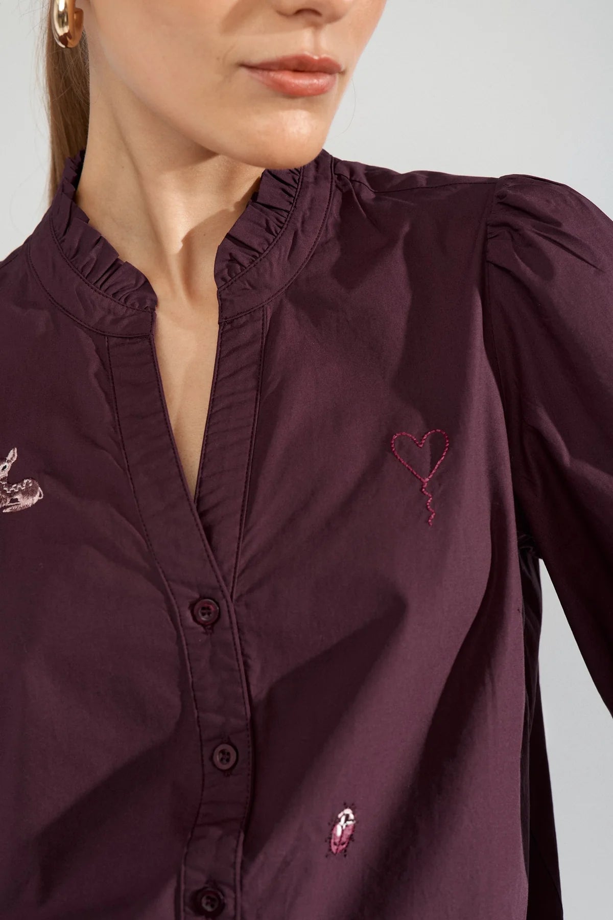 Numph NUTENJA V-NECK SHIRT - Fig