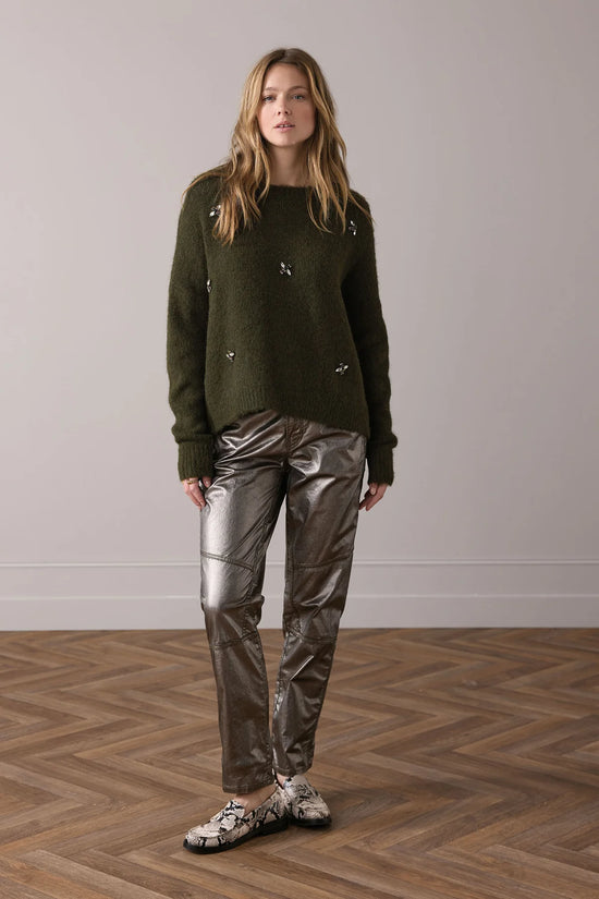 Summum Woman JUMPER WITH BROOCHES