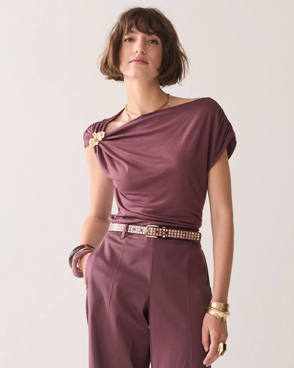 Summum Woman 7/8 LENGTH TROUSERS WITH SLIT Fig