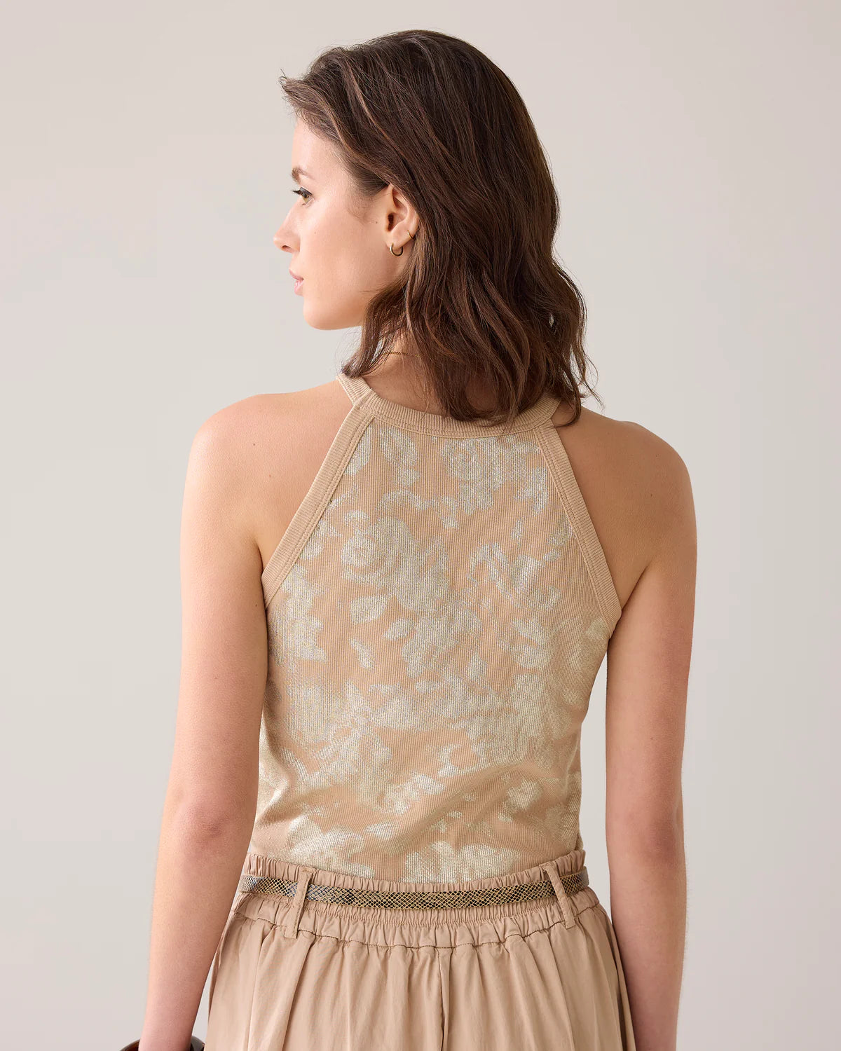 Summum Woman HALTER TOP WITH FLORAL PRINT
