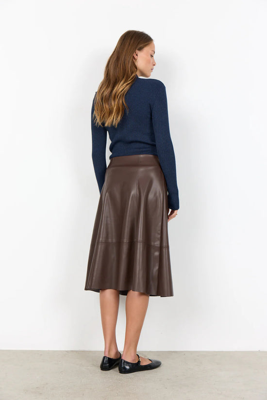 Soya Concept SC-BECKIE 18 SKIRT DARK BROWN