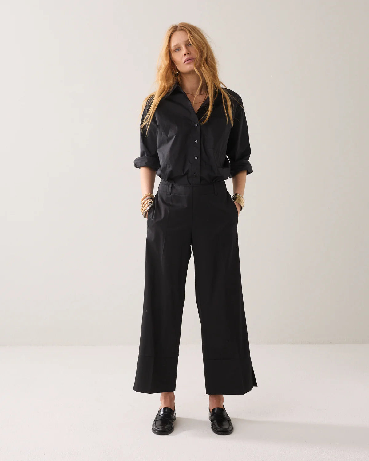 Summum Woman 7/8 LENGTH TROUSERS WITH SLIT