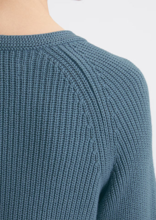 Marc O Polo V-NECK KNITTED SWEATER RELAXED MADE FROM SOFT COTTON YARN