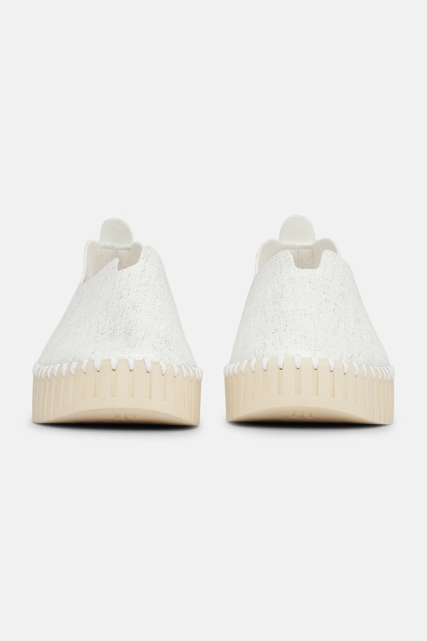 Ilse Jacobsen Platform Tulip Sko Glitter - White Pearled Ivory