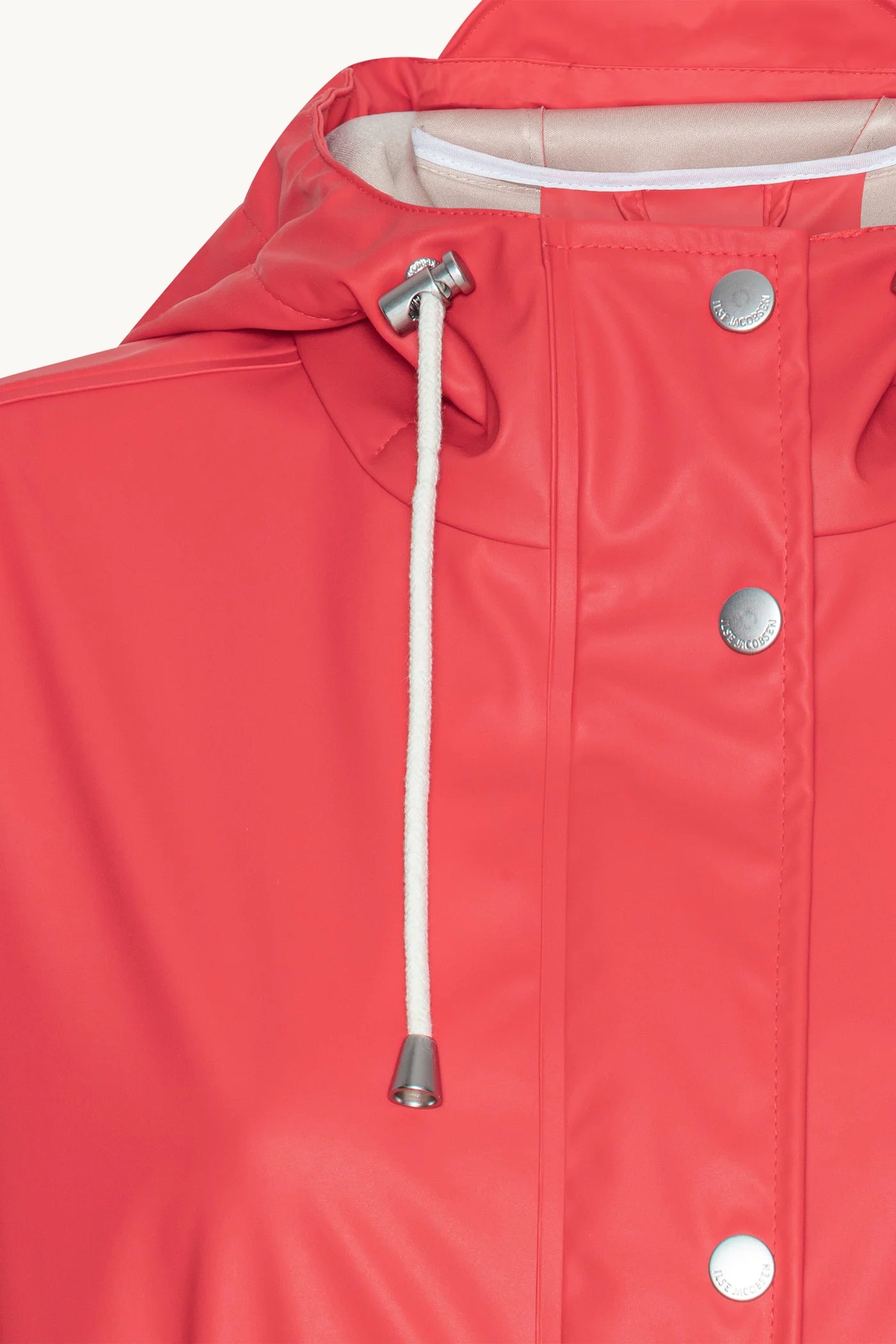Ilse Jacobsen LONG PARKA RAIN JACKET - BAKED APPLE