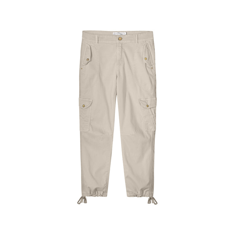 Summum Woman TROUSERS IN A WASHED LOOK Beige
