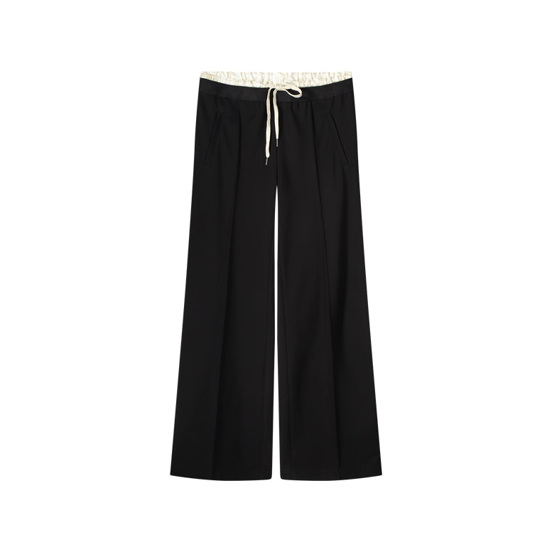 Summum Woman TROUSERS IN PUNTO MILANO FABRIC Black