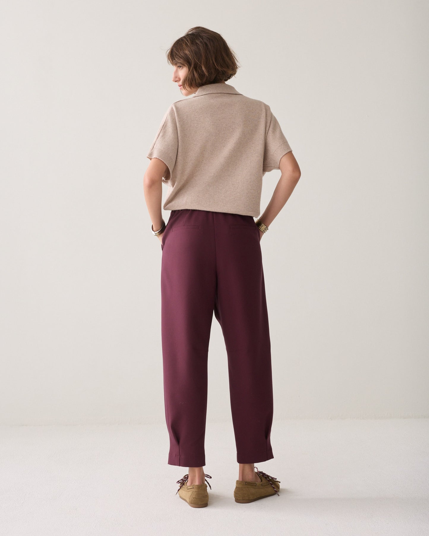Summum Woman TAPERED FOAM TROUSERS