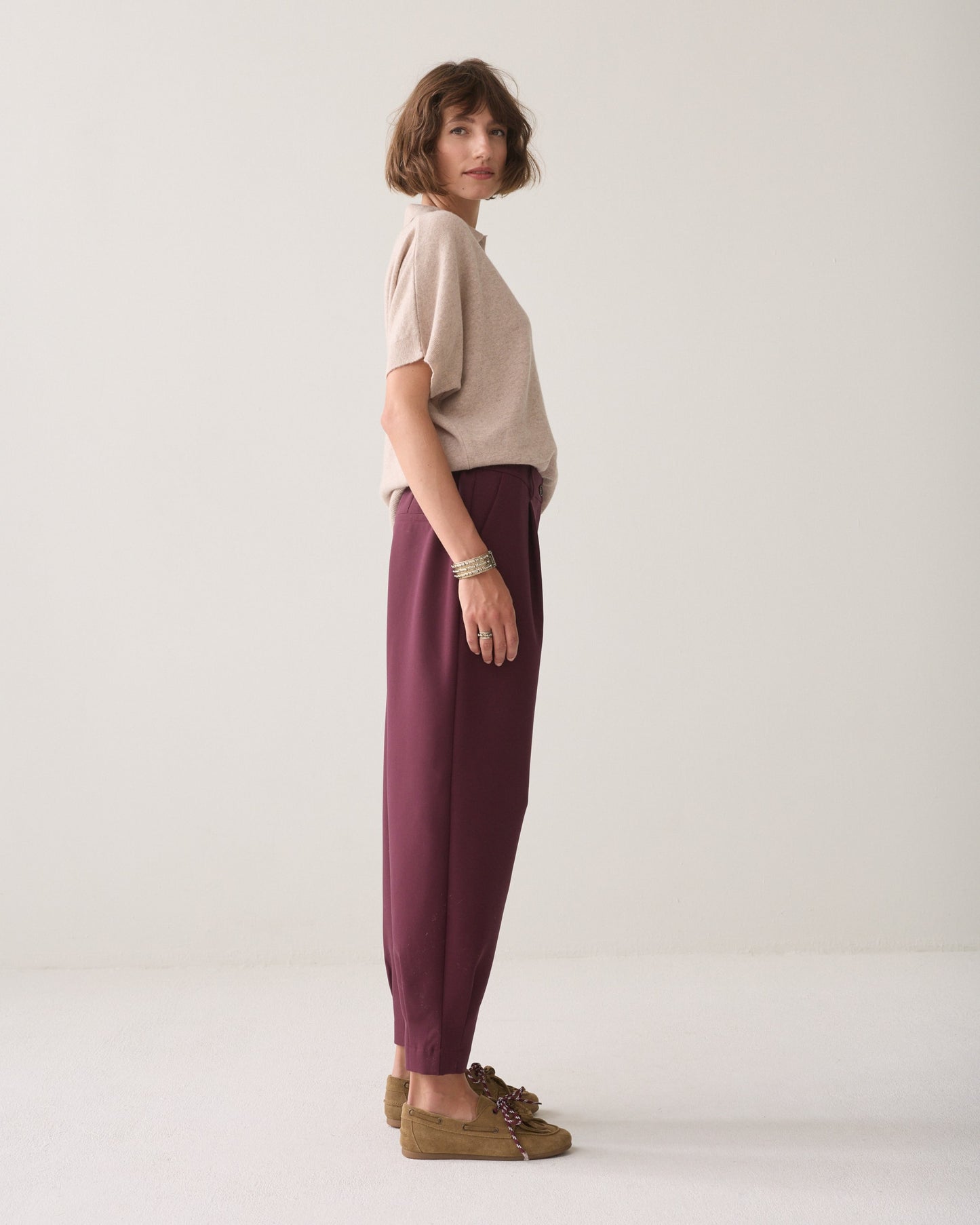 Summum Woman TAPERED FOAM TROUSERS