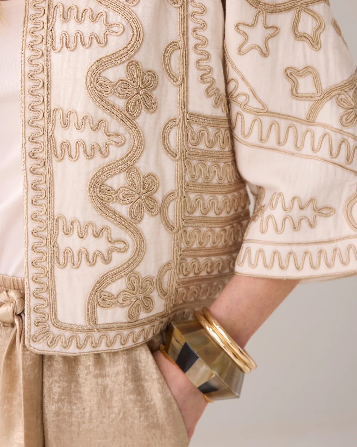 Summum Woman EMBROIDERED KIMONO JACKET