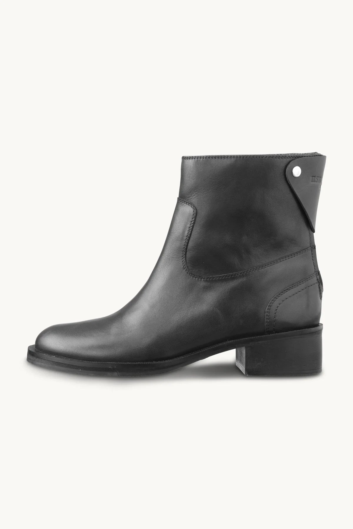 Ilse Jacobsen LEATHER ANKLE BOOTS - BLACK BLACK