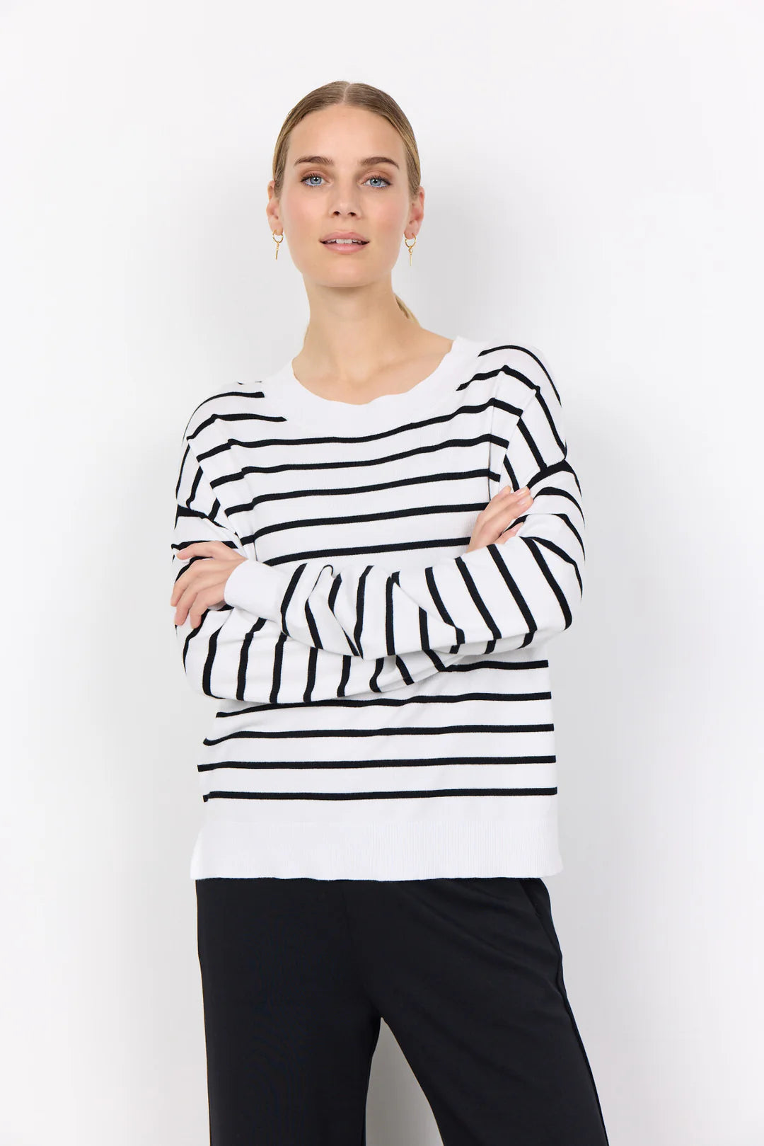 Soya Concept SC-DOLLIE STRIPE 780 PULLOVER OFF WHITE