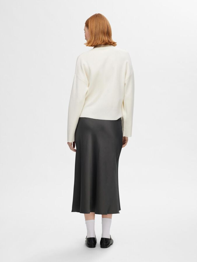 Selected/Femme SATIN MIDI SKIRT