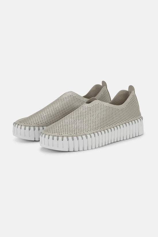 Ilse Jacobsen Platform Tulip Sko Glitter - Silver White