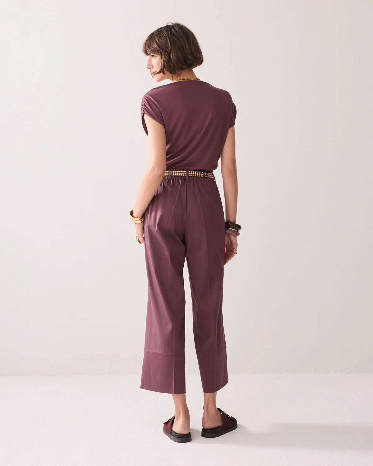 Summum Woman 7/8 LENGTH TROUSERS WITH SLIT Fig