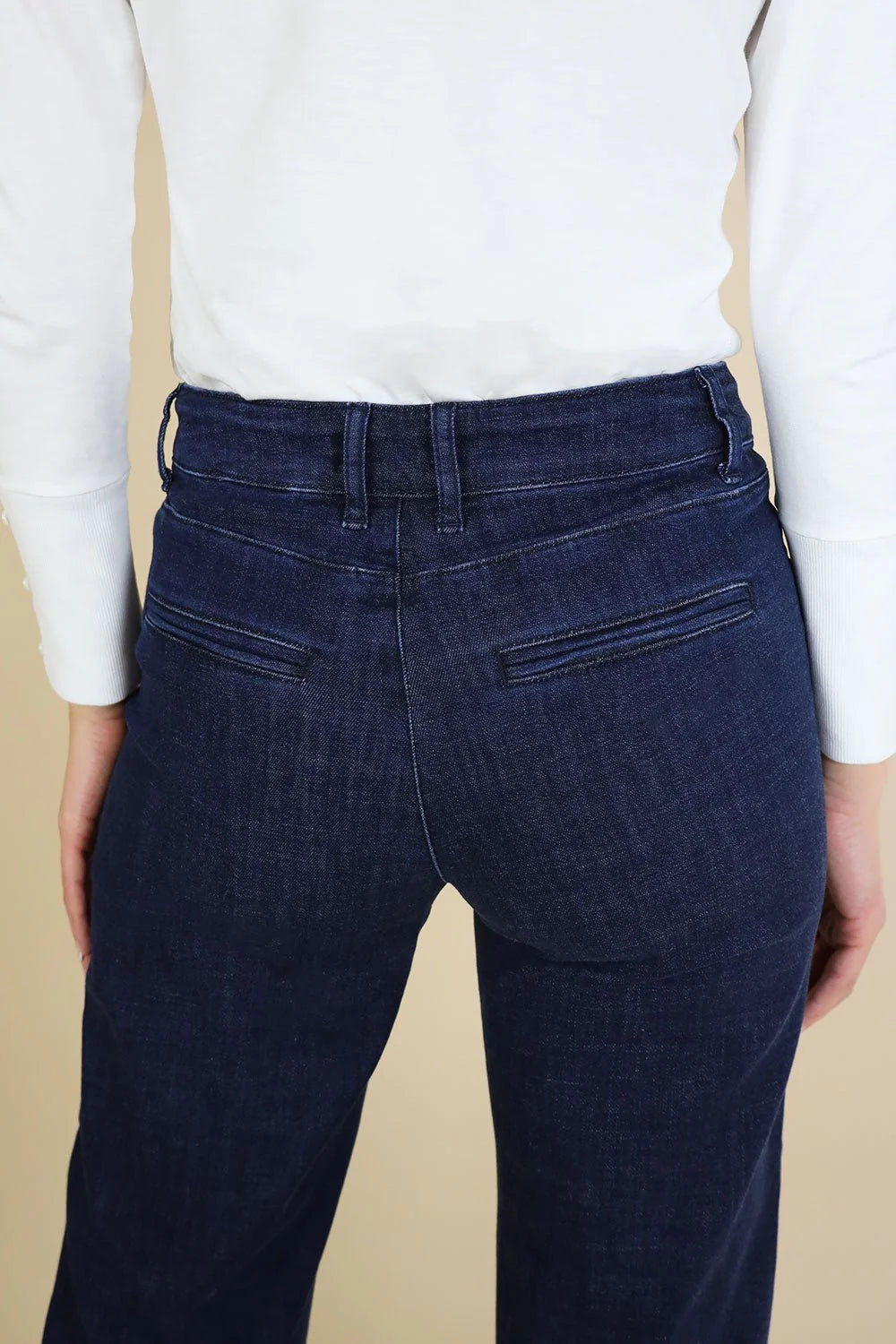 No2mor0 Roxy Straight Leg Trouser - 26" Leg Dark wash