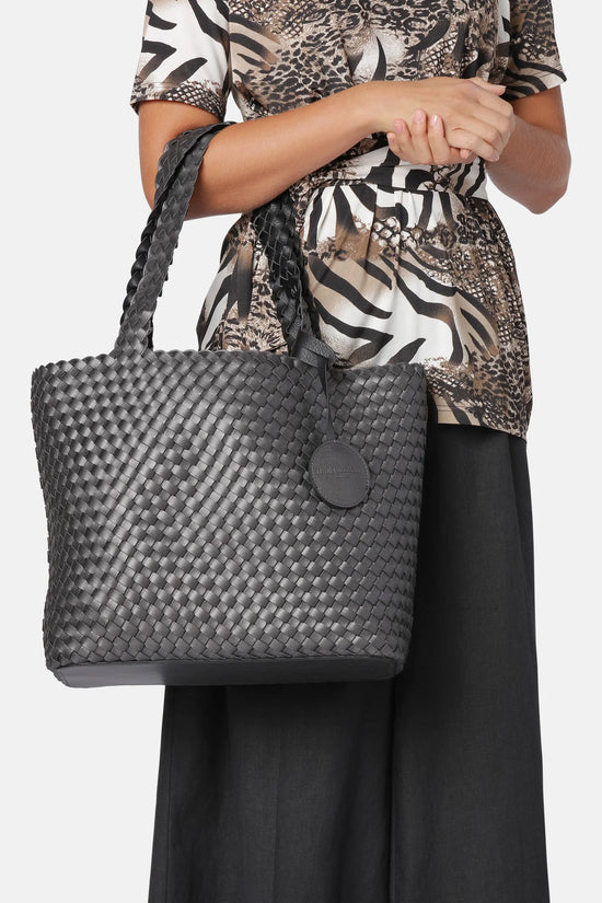 Ilse Jacobsen Tote Bag - Black Gun metal