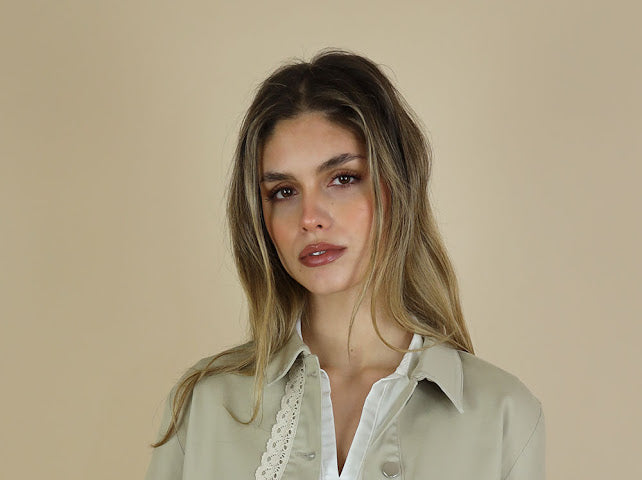 No2mor0 Alex Denim Jacket Sand